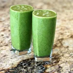 green, smoothie, drink