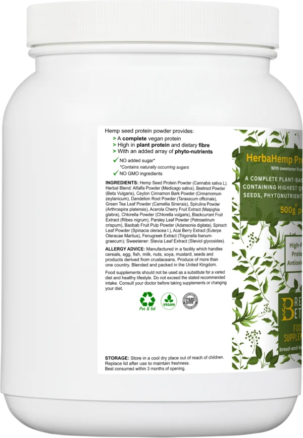 HerbaHemp Protein Wellness right