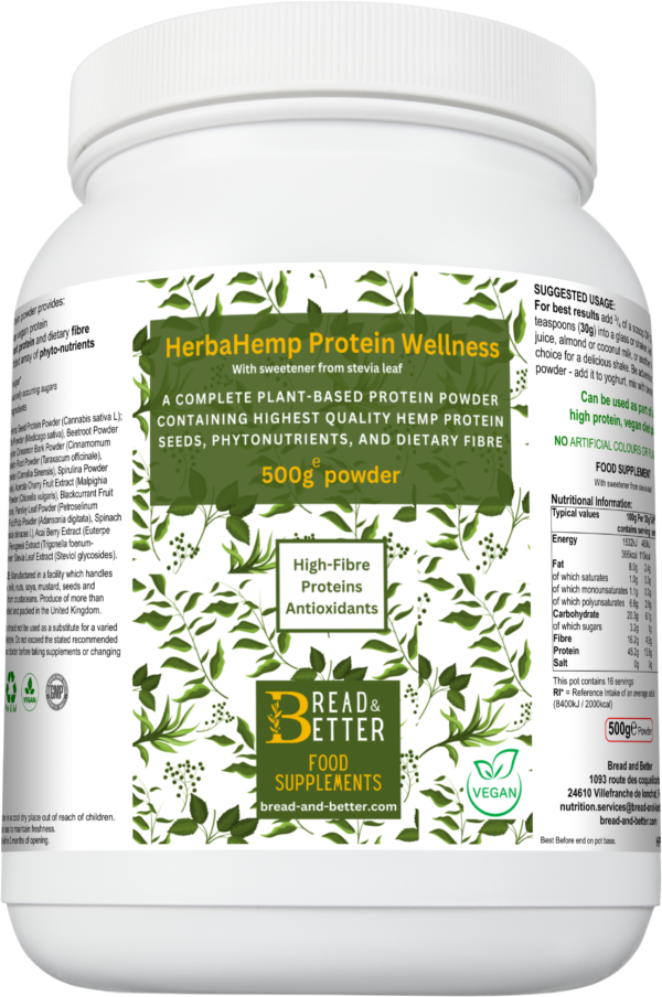 HerbaHemp Protein Wellness front