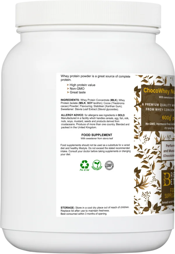 ChocoWhey Nutritional Elixir right