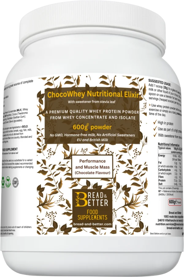 ChocoWhey Nutritional Elixir front