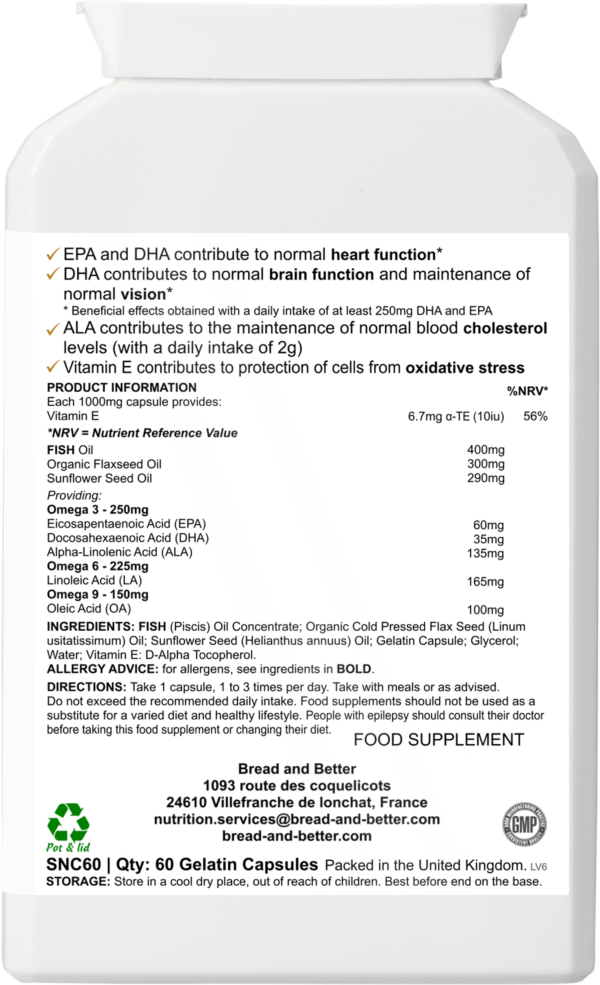 Tri-Omega Wellness Blend back
